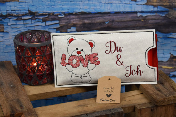 Schoki-Geschenkhülle "Love Du & Ich"